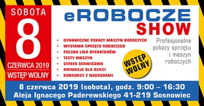 eROBOCZE SHOW - harmonogram pokazów